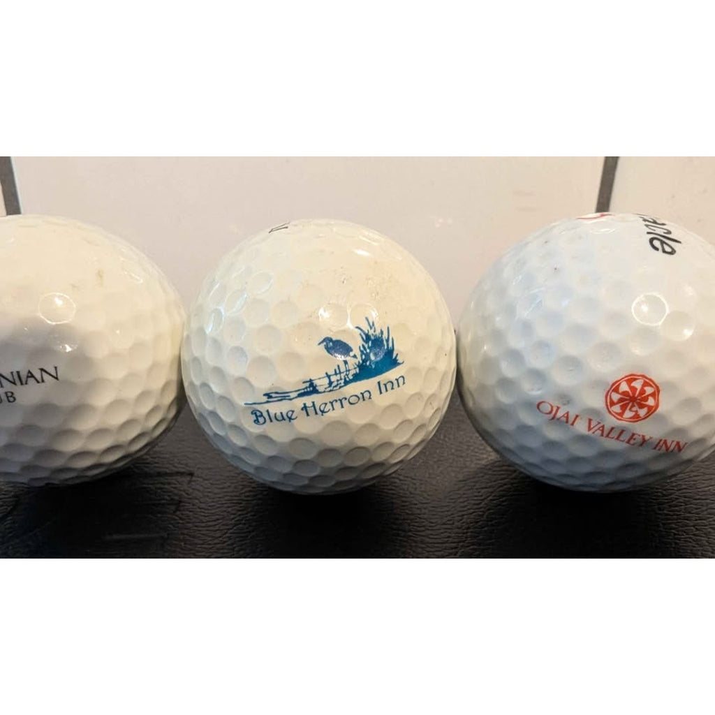 Vintage Collectible Logo Golf Balls Lot