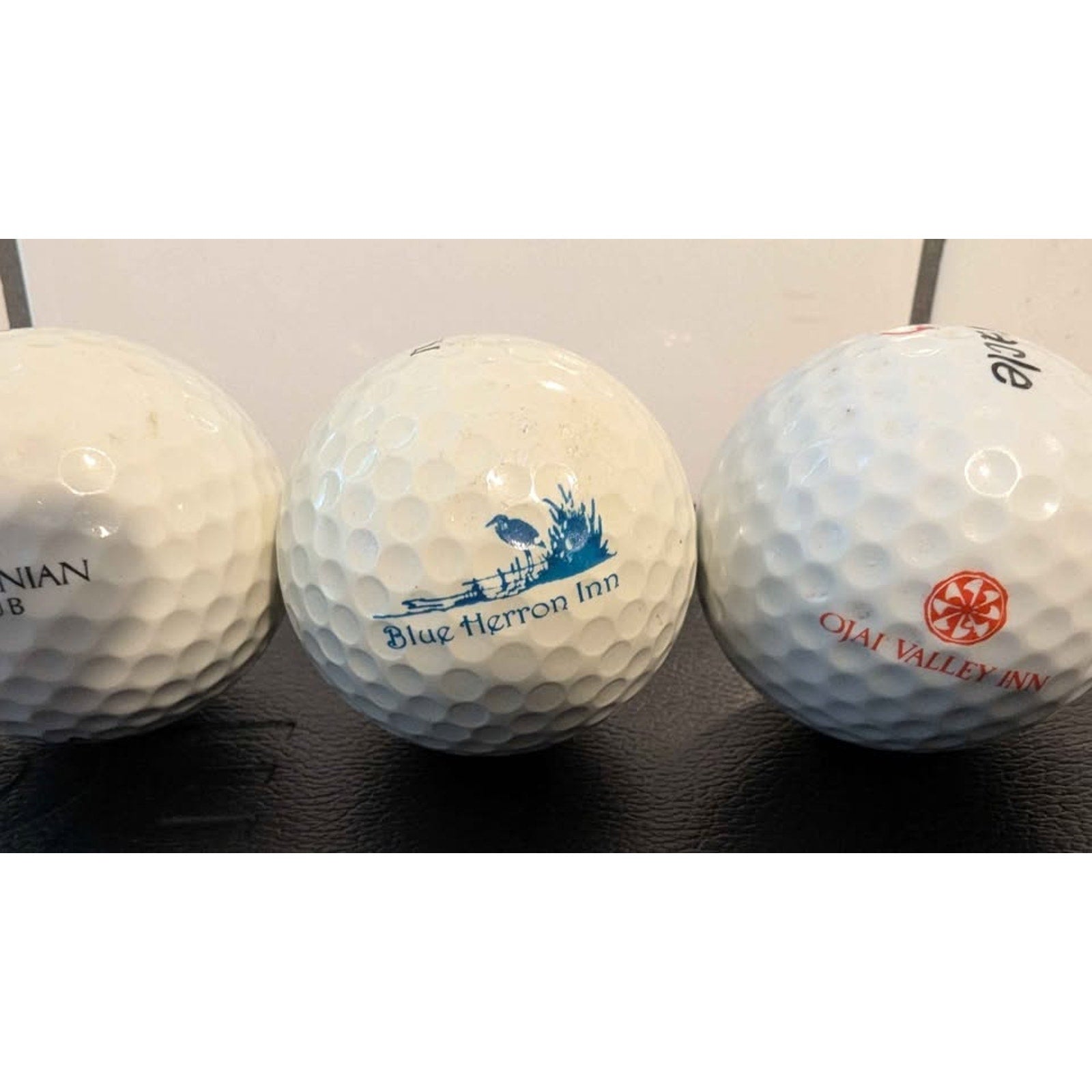Vintage Collectible Logo Golf Balls Lot
