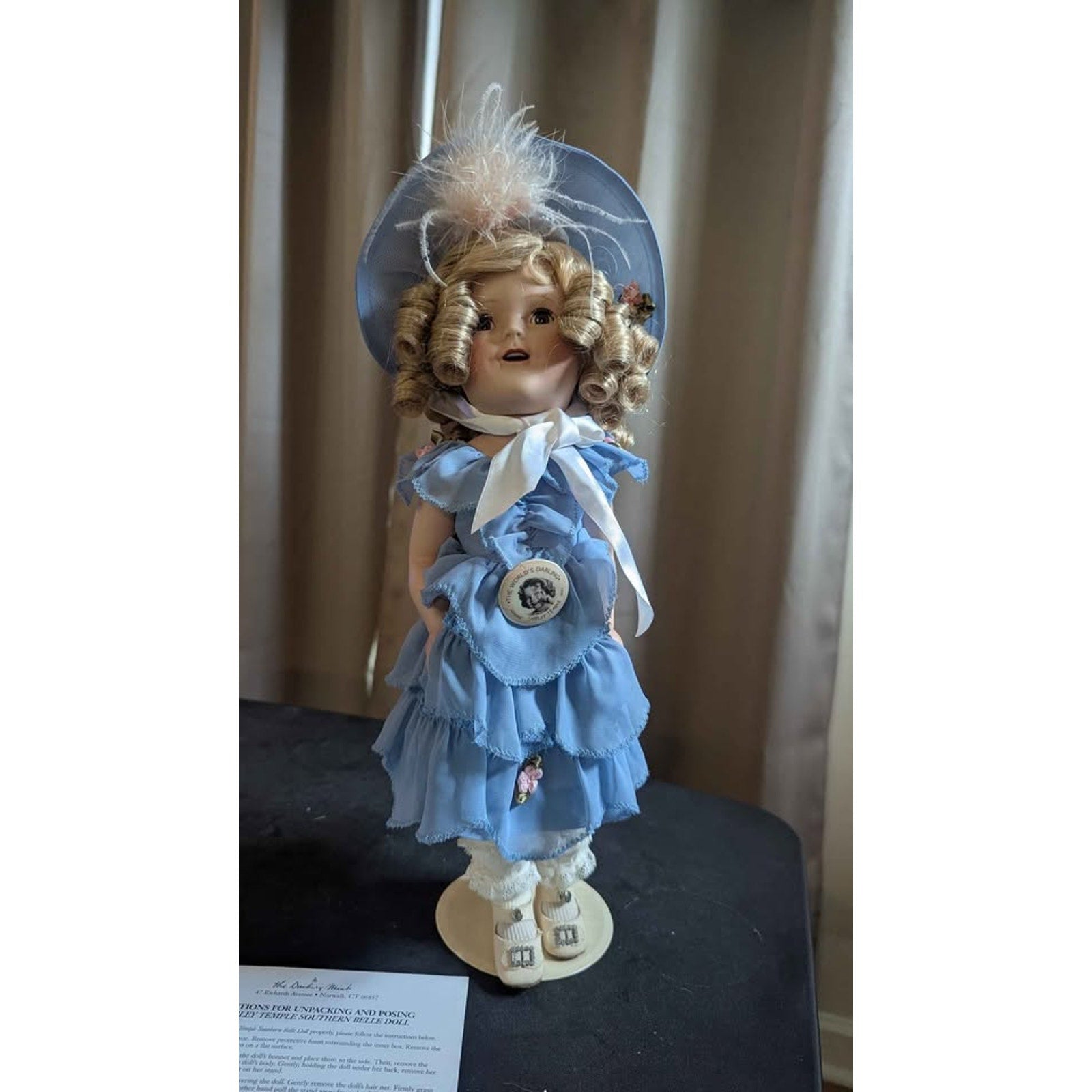 Danbury Mint Shirley Temple "Southern Belle" Doll with COA