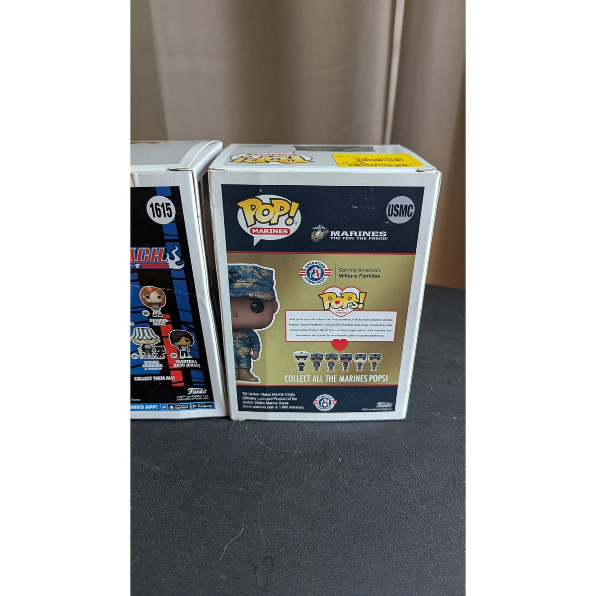 Funko Pop Bundle: Bleach Kon #1615 & USMC Marines Pops With Purpose Vinyl Figures
