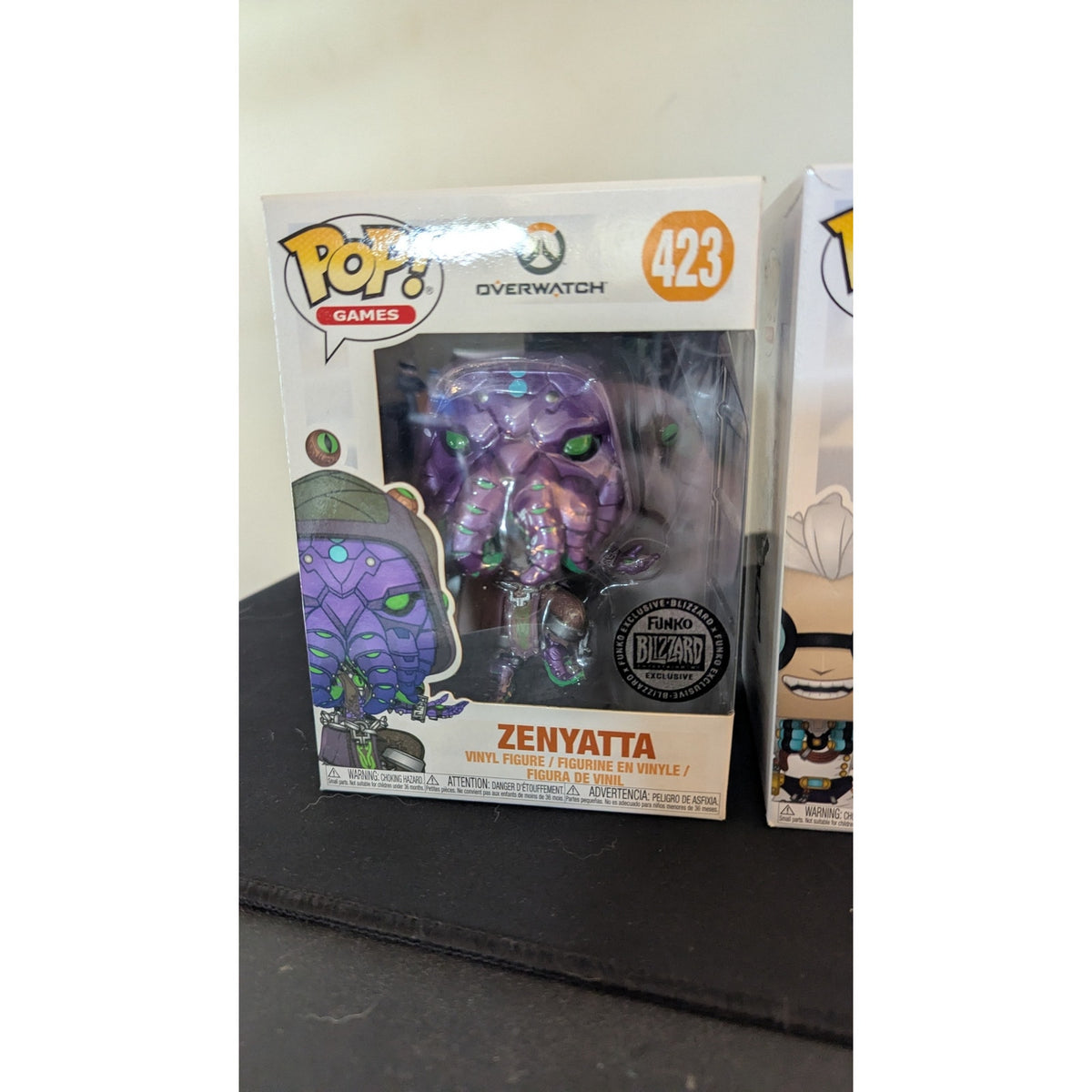 Overwatch Funko Pop Lot of 4 - Zenyatta 423, Junkrat 383, Tracer 495, Symmetra 181