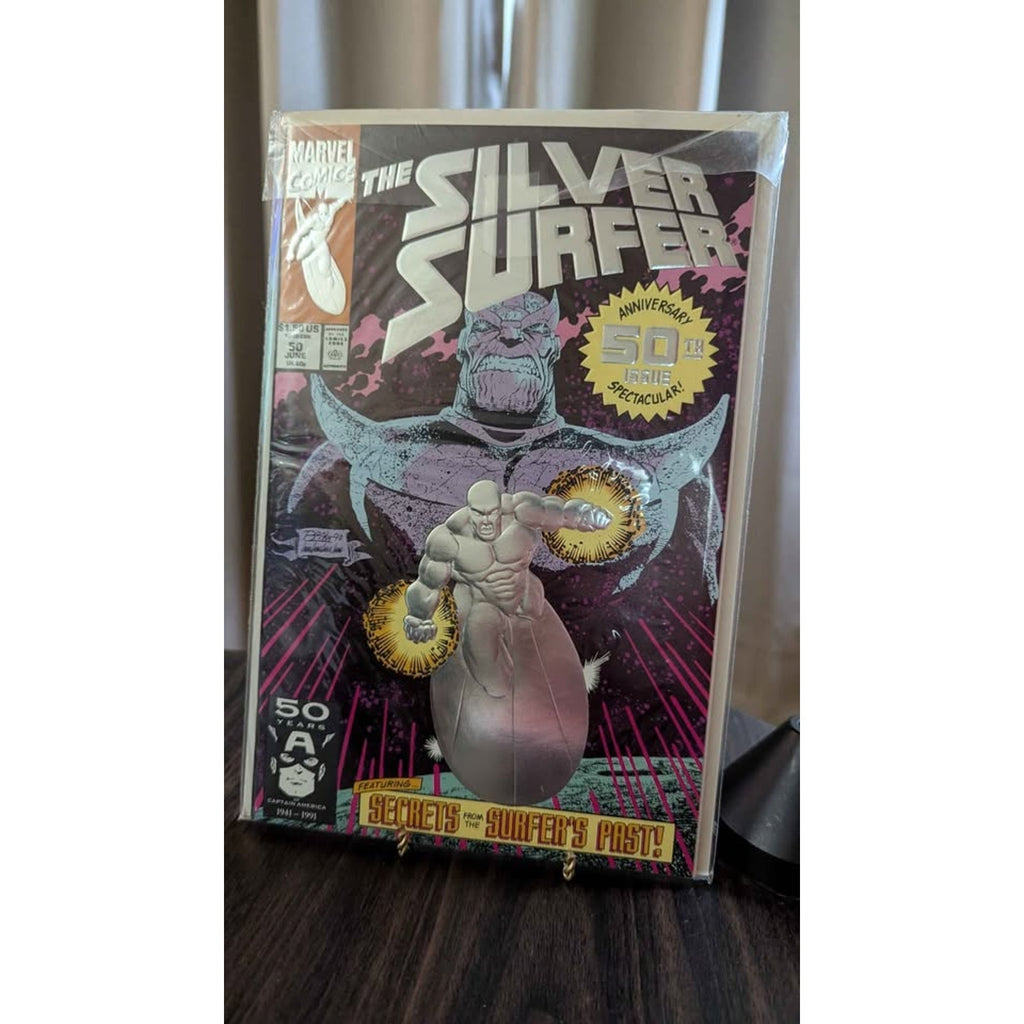 Silver Surfer #50 (1991) Marvel Comics - Shiny Foil Anniversary Issue 2 copies