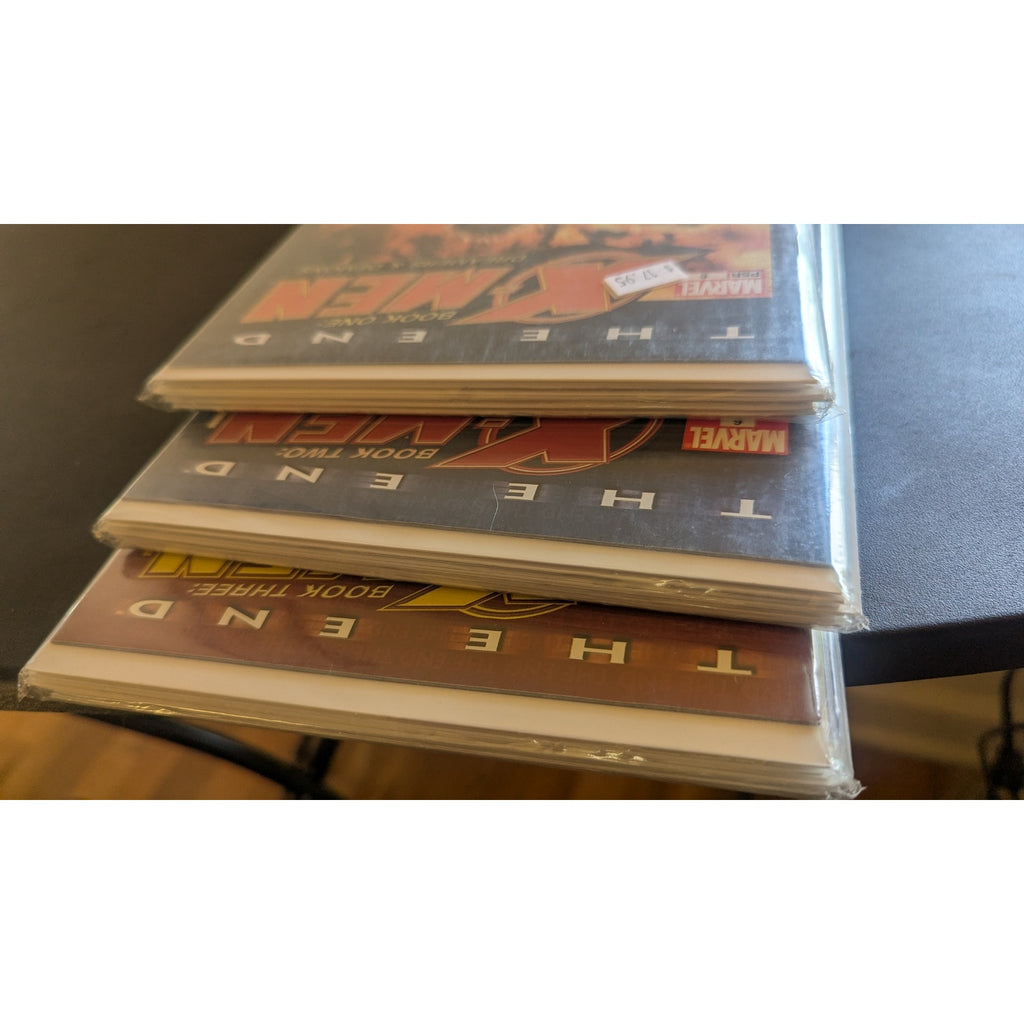Vintage X-Men The End COMPLETE TRILOGY Set Books 1 2 & 3 FACTORY SEALED Packs