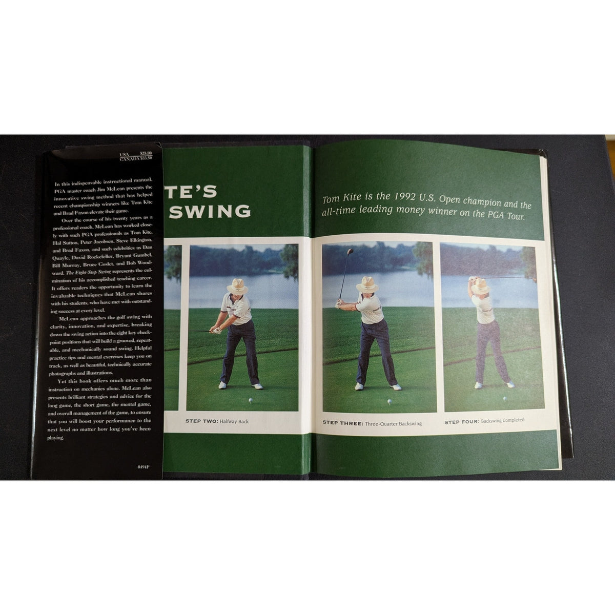 The Eight-Step Swing by Jim McLean (Hardcover, 1994) Golf Instruction Book