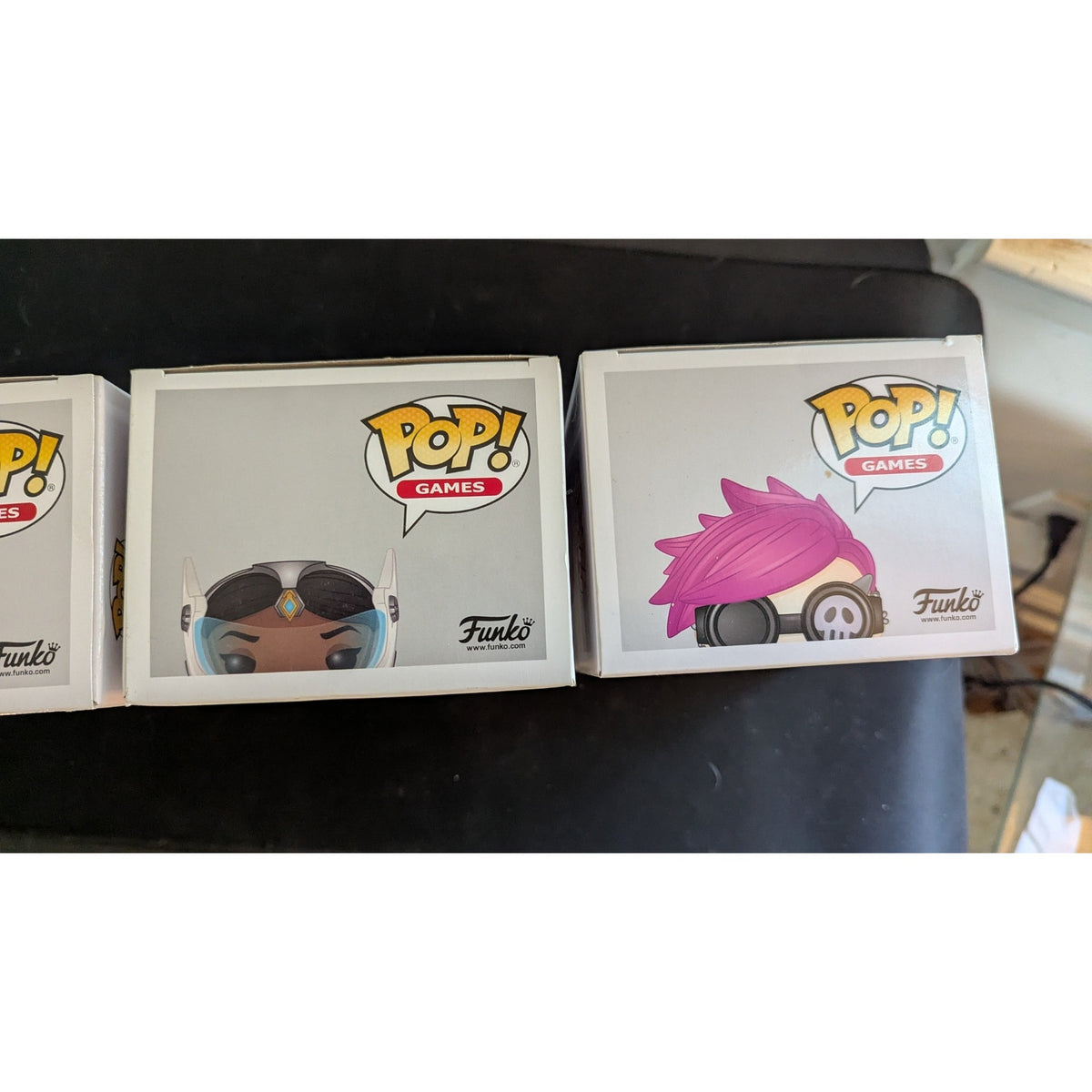 Overwatch Funko Pop Lot of 4 - Zenyatta 423, Junkrat 383, Tracer 495, Symmetra 181