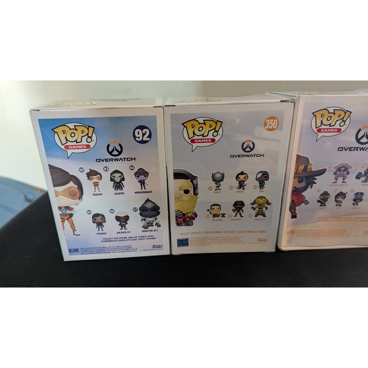 Overwatch Funko Pop Lot of 4 - Vaulted & Store Exclusives (Tracer, McCree, Ana, Torbjörn)
