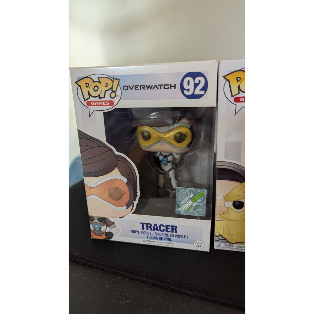 Overwatch Funko Pop Lot of 4 - Vaulted & Store Exclusives (Tracer, McCree, Ana, Torbjörn)