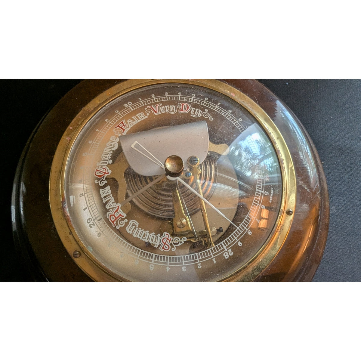Vintage ATCO (American Thermo-Ware Co.) Aneroid Wall Barometer – Made in Germany