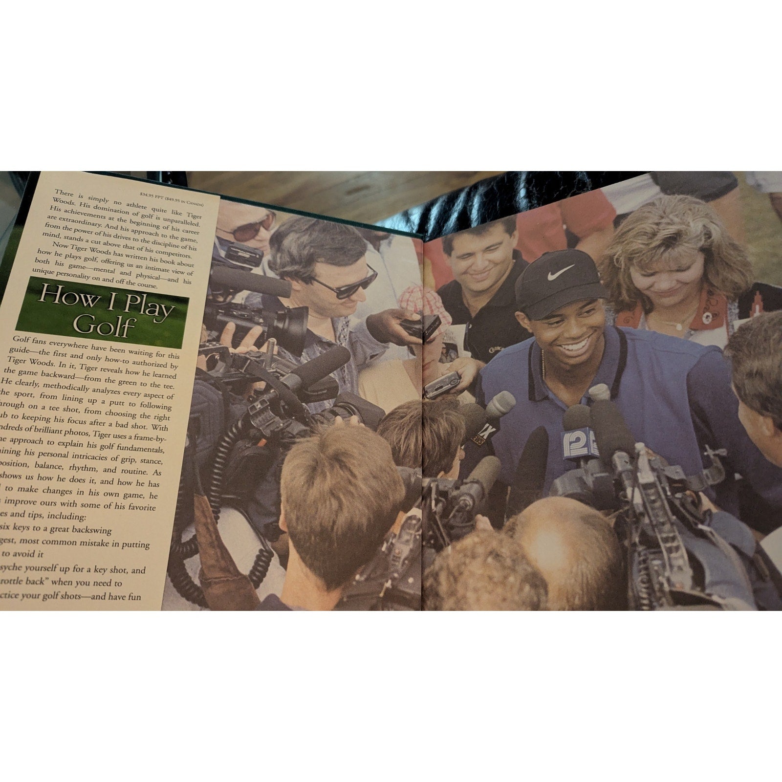 Tiger Woods How I Play Golf Hardcover Book First Edition 2001 Golf Digest HC
