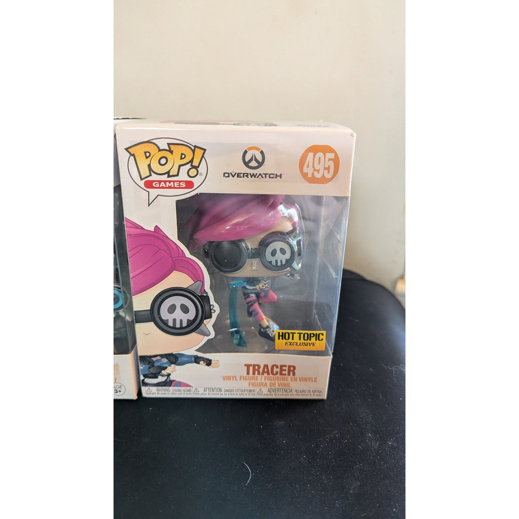 Overwatch Funko Pop Lot of 4 - Zenyatta 423, Junkrat 383, Tracer 495, Symmetra 181