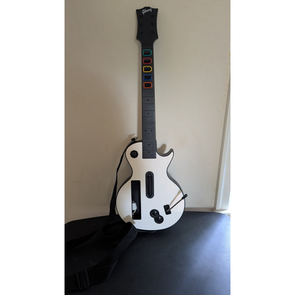 Official Nintendo Wii Guitar Hero Wireless Les Paul Controller (White)