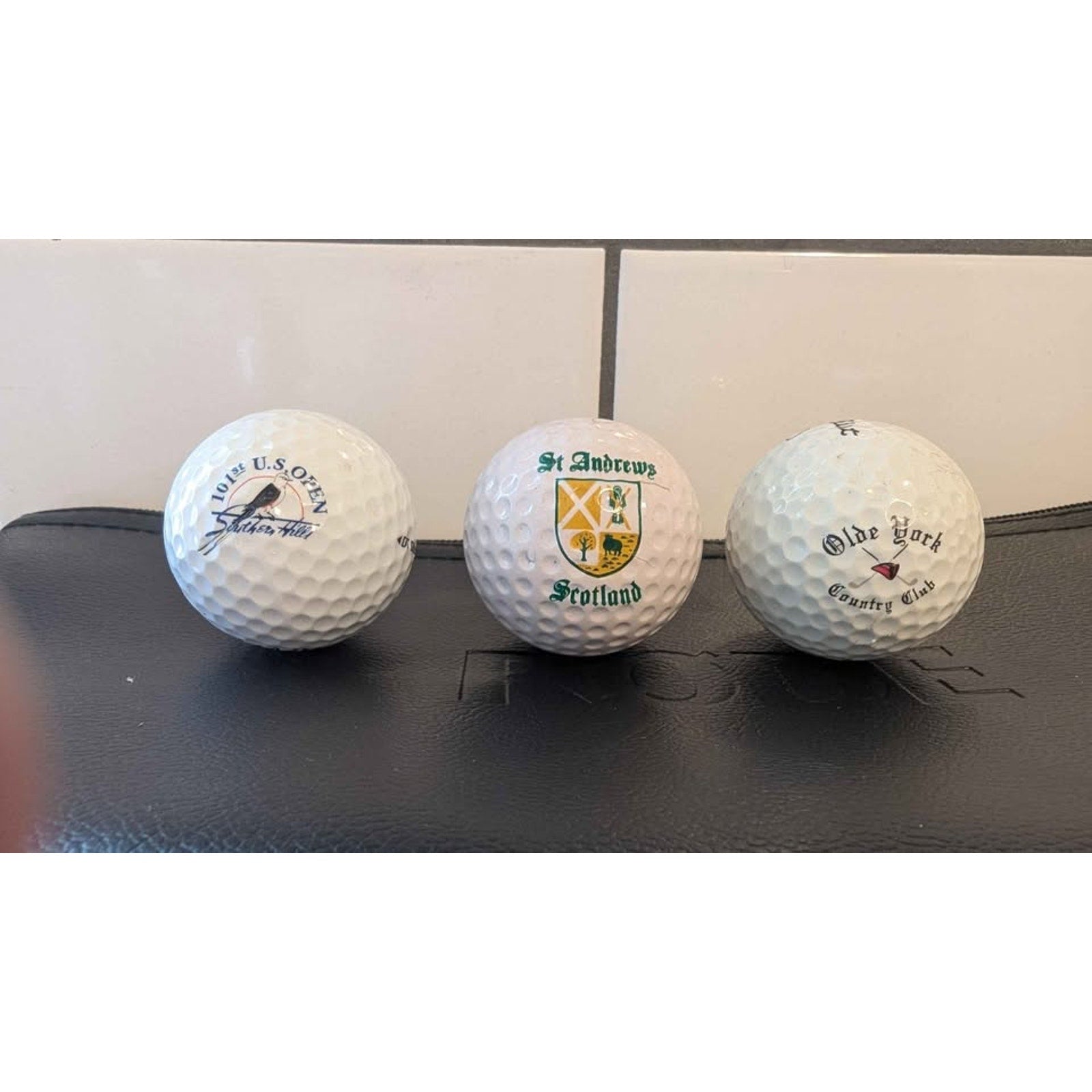Vintage Golf Ball Collector Bundle - St Andrews, 2001 US Open, Olde York CC